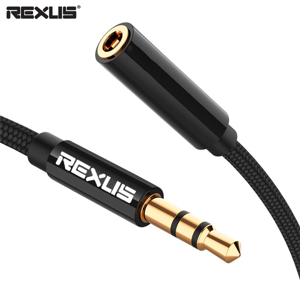 Cable Extension 3.5 - 0.5m/1m/1.8m/3 Meters/5m Stereo Earphone Male to