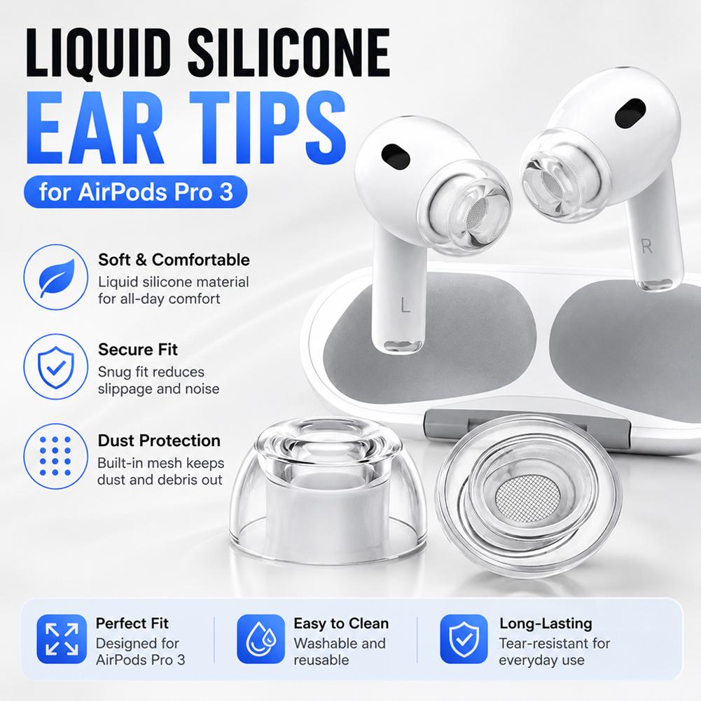 Silicone Eartips For Apple Air - Earphone Foam Tip ulasan dan harga