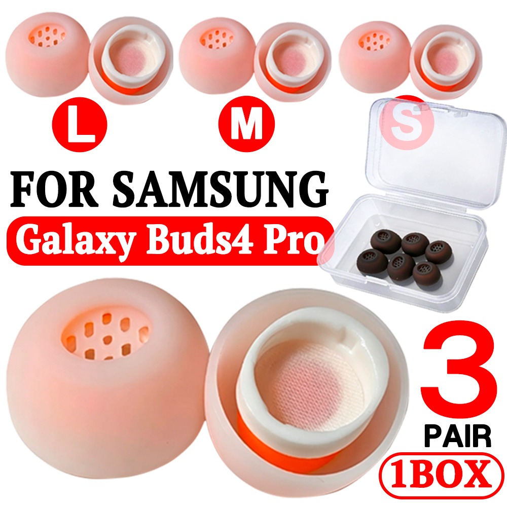 1Box 3Pairs Silicone Ear Plugs - Silicone Ear Tip Replacement ulasan dan harga