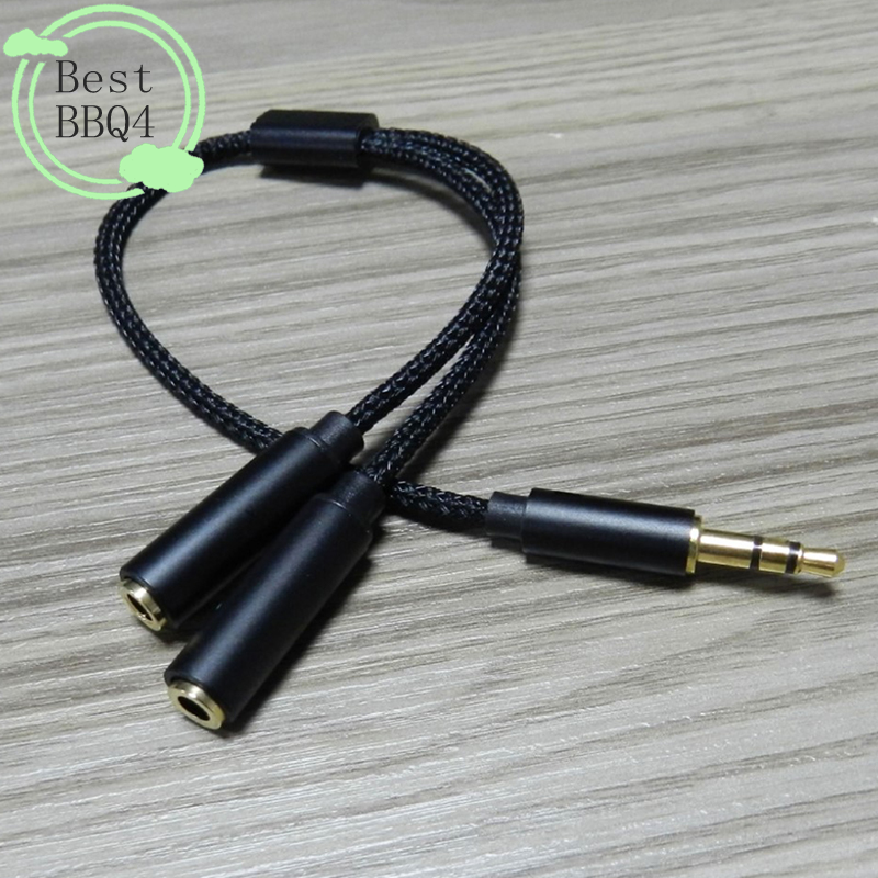 (BBQ4)AUX Cable Jack 3.5MM Aud - Earphone Splitter Jack ulasan dan harga