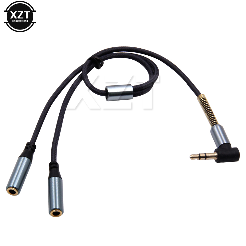 3.5mm 1 To 2 Audio Aux Y Split - Cable Extension 3.5 ulasan dan harga