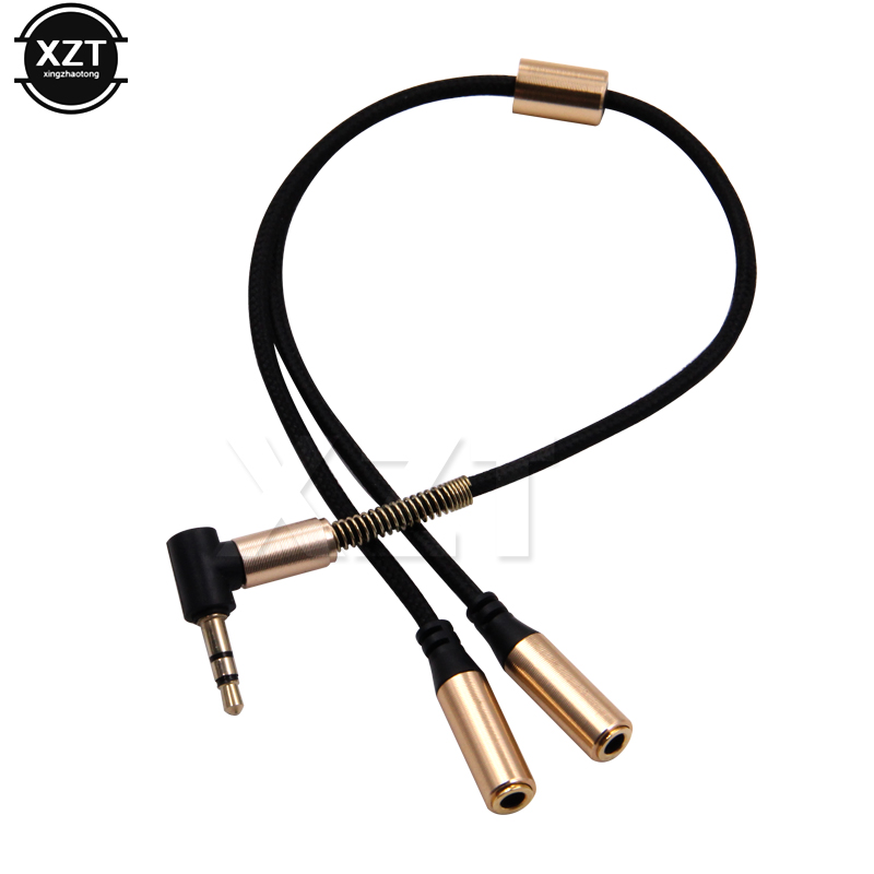 3.5mm 1 To 2 Audio Aux Y Split - Cable Extension 3.5 ulasan dan harga