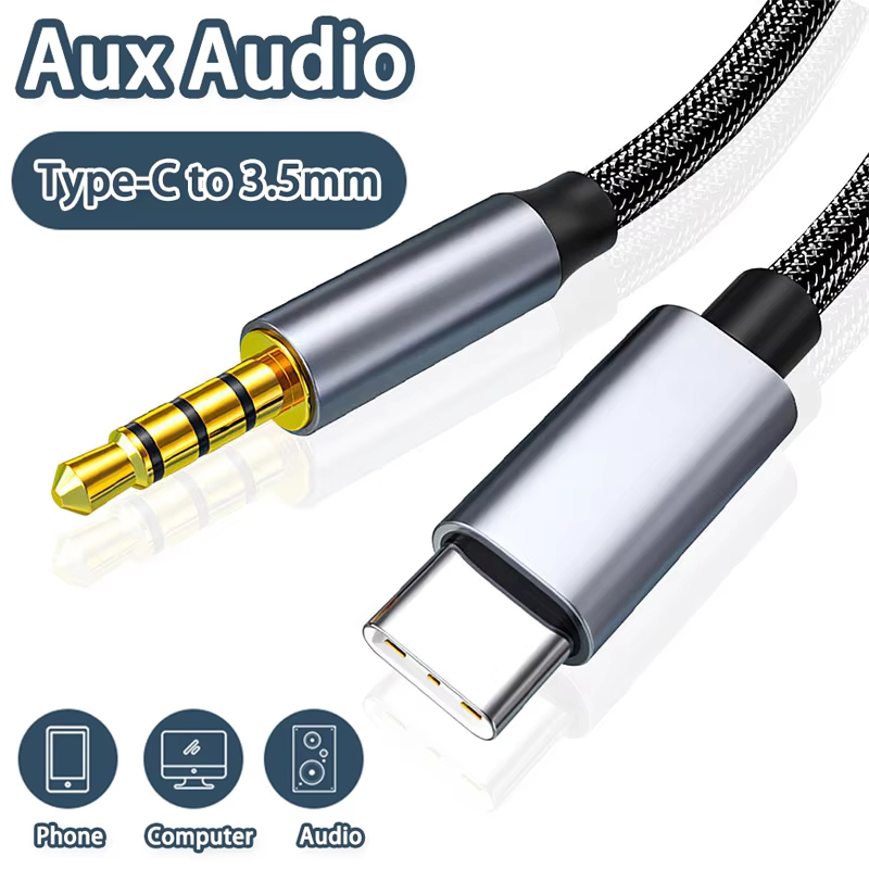2m High Quality USB Type C to  - Cable Extension 3.5 ulasan dan harga