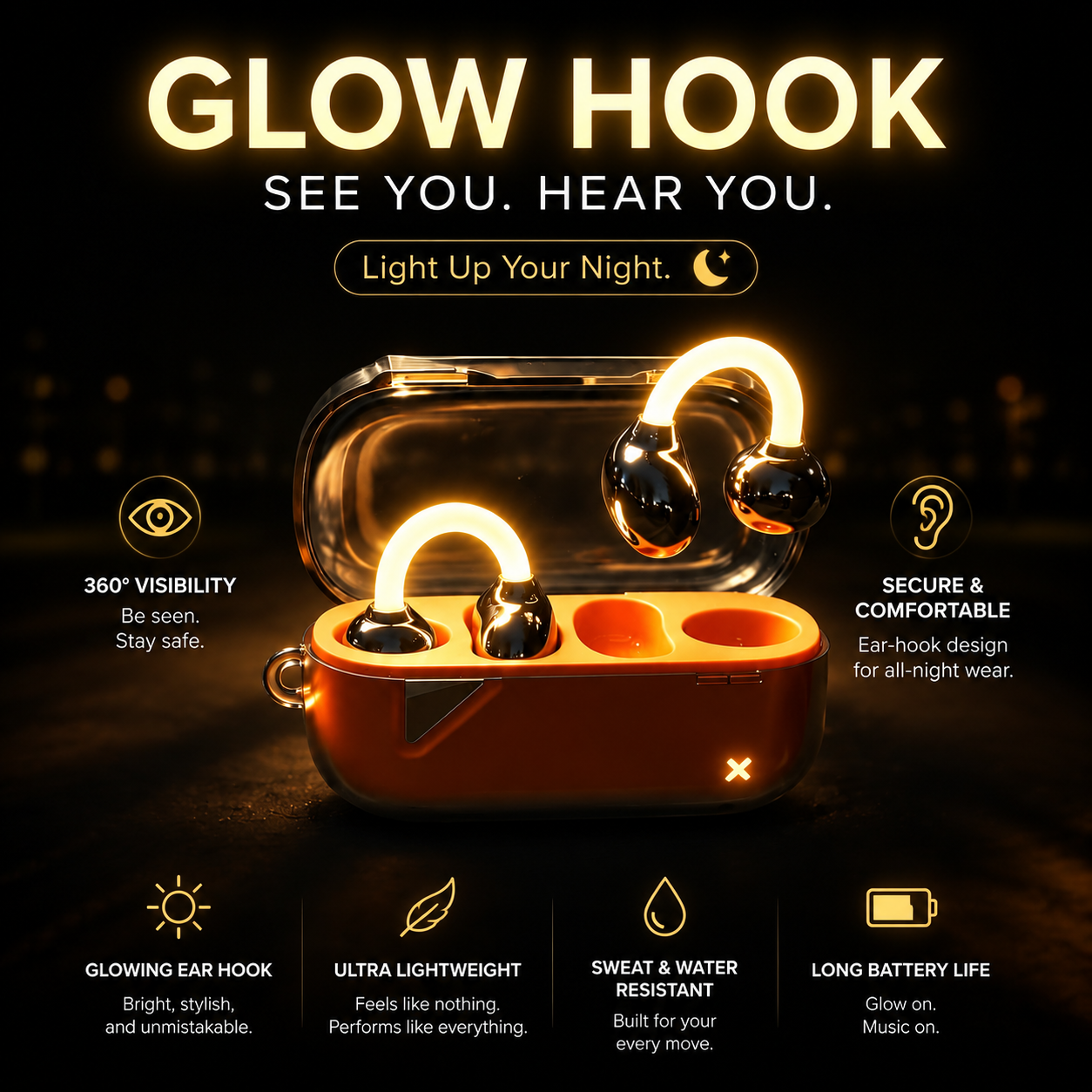 Dmooster D22 Wireless Bluetoot - Sports Earphone Hook ulasan dan harga