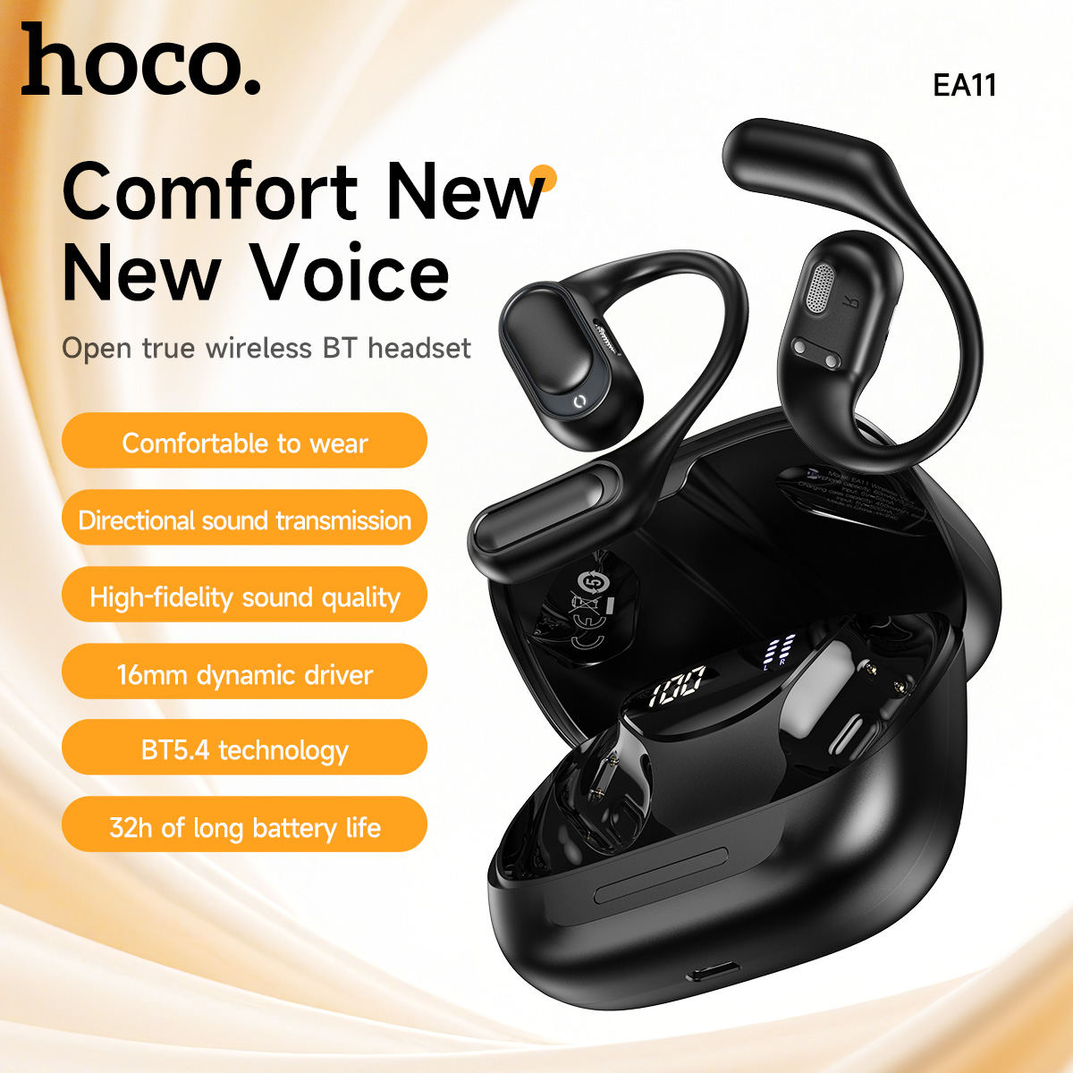 HOCO Open-Ear Wireless Bluetoo - Sports Earphone Hook ulasan dan harga