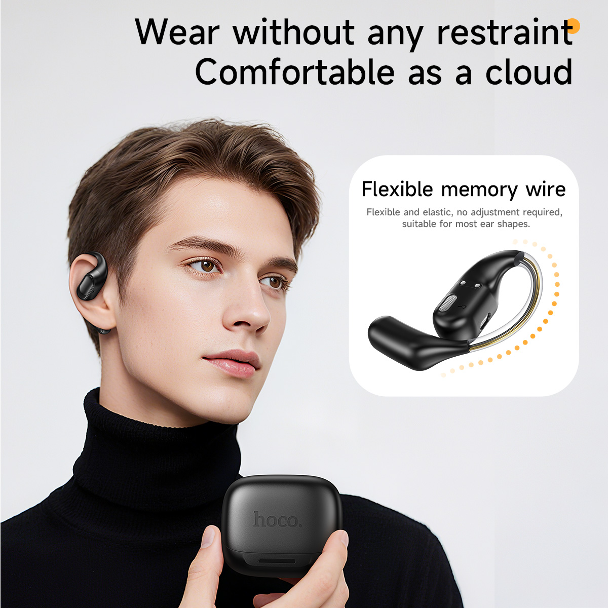 HOCO Open-Ear Wireless Bluetoo - Sports Earphone Hook ulasan dan harga