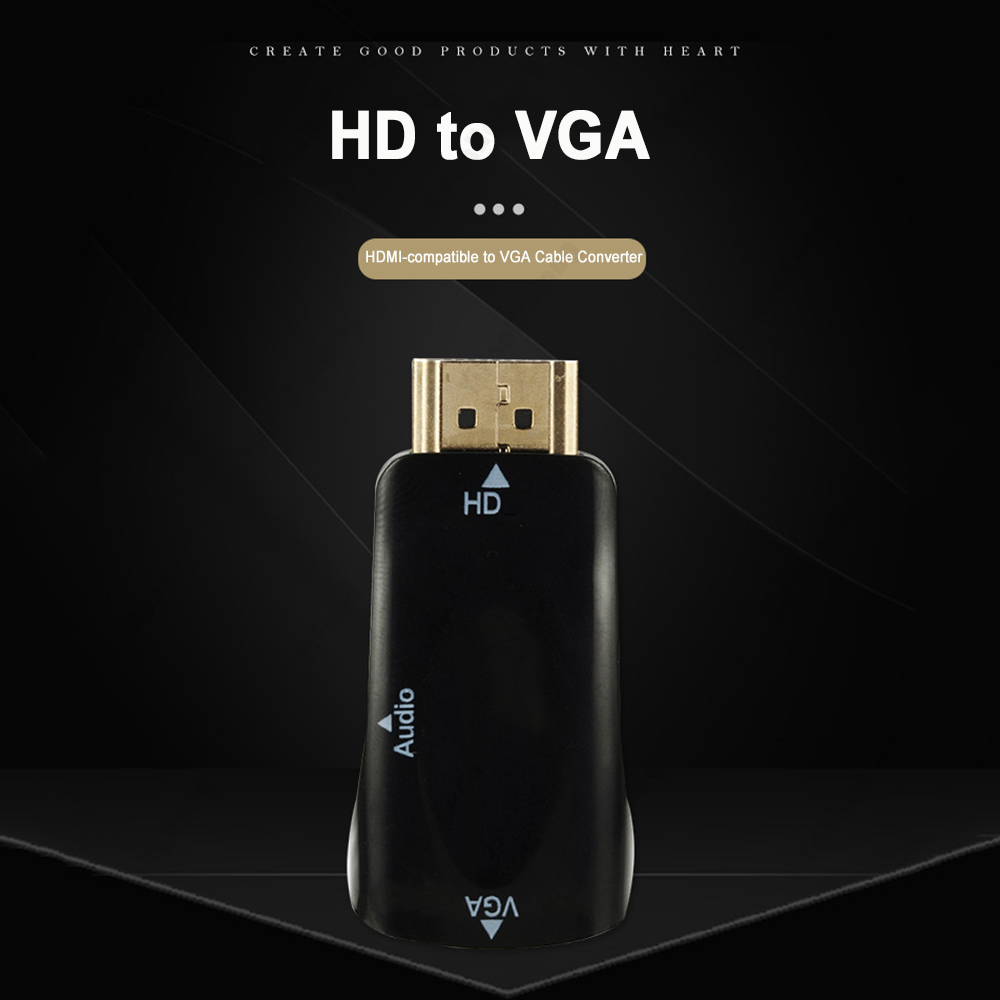 HD 1080P HDMI-compatible to VG - Cable Extension 3.5 ulasan dan harga