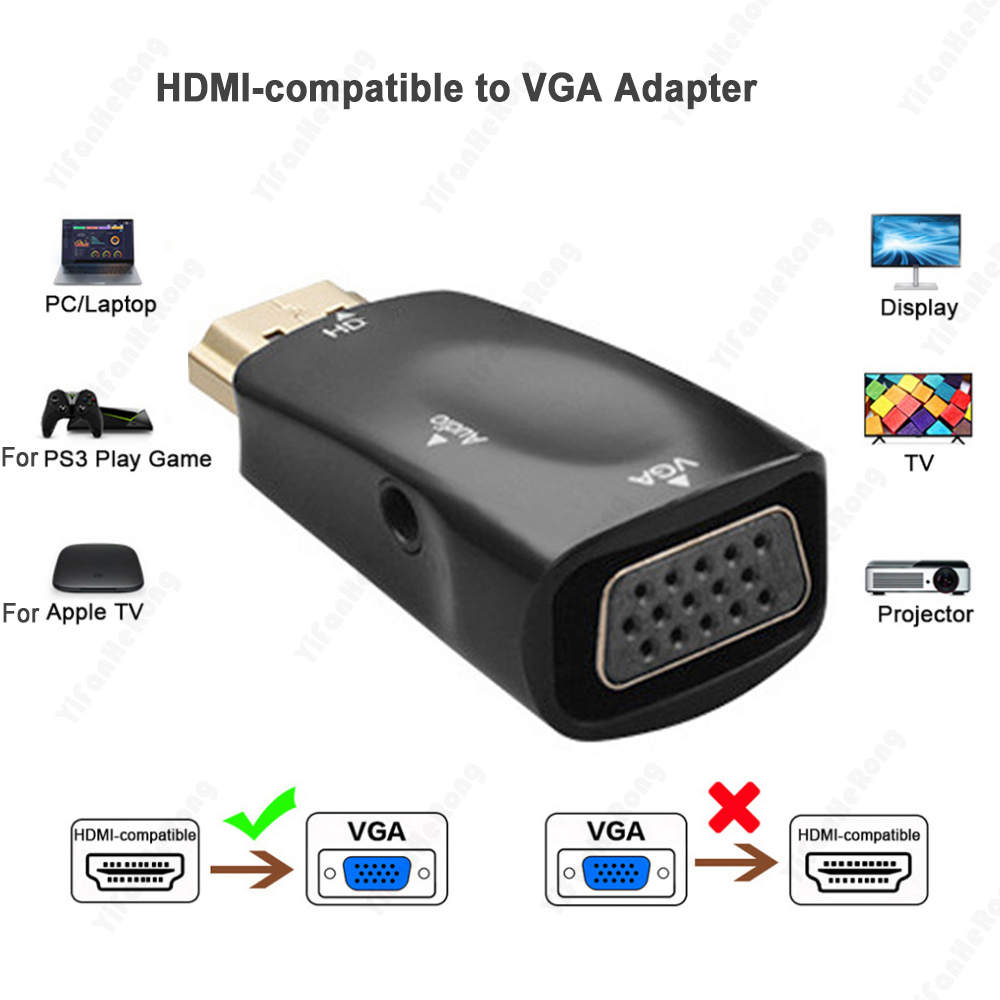 HD 1080P HDMI-compatible to VG - Cable Extension 3.5 ulasan dan harga