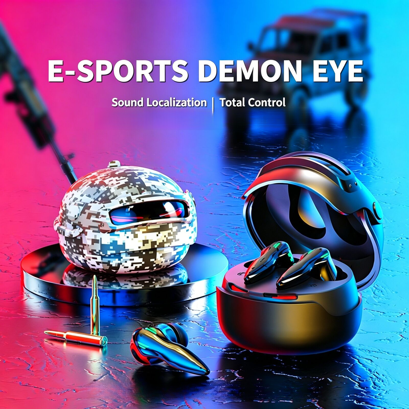 Helmet Style Gaming  Wireless  - Gaming Headset Rgb ulasan dan harga