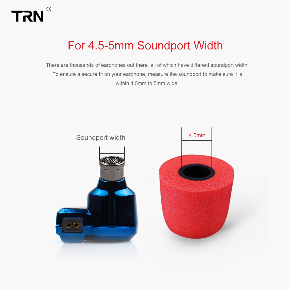 TRN 3Pairs (6pcs) Earphone Mem - Earphone Foam Tip ulasan dan harga